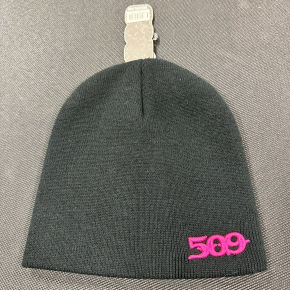 New 509 Pink Logo Beanie Hat - Picture 2 of 3